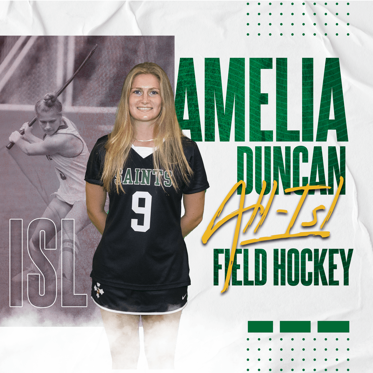 SSSAS_Athletics's tweet photo. SHOUT OUT! ALL-ISL! Congrats to Amelia Duncan for being named to the All Conference team in Field Hockey!
#onesaint | #saintsfieldhockey | #allisl https://t.co/SVeUSHJUoJ