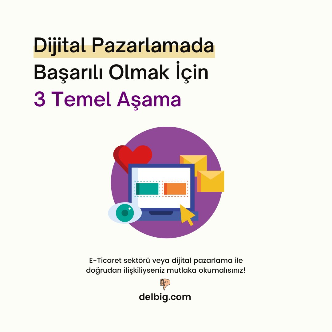 Dijital pazarlama son yıllarda karşımıza bolca çıkan terimlerden birisidir. Peki dijital pazarlamada başarılı olanlar bunu nasıl sağladı?
Sizi dijital pazarlamada başarıya götürecek olan yazımızı hemen biyografi üzerinde bulunan linkten okuyabilirsiniz.