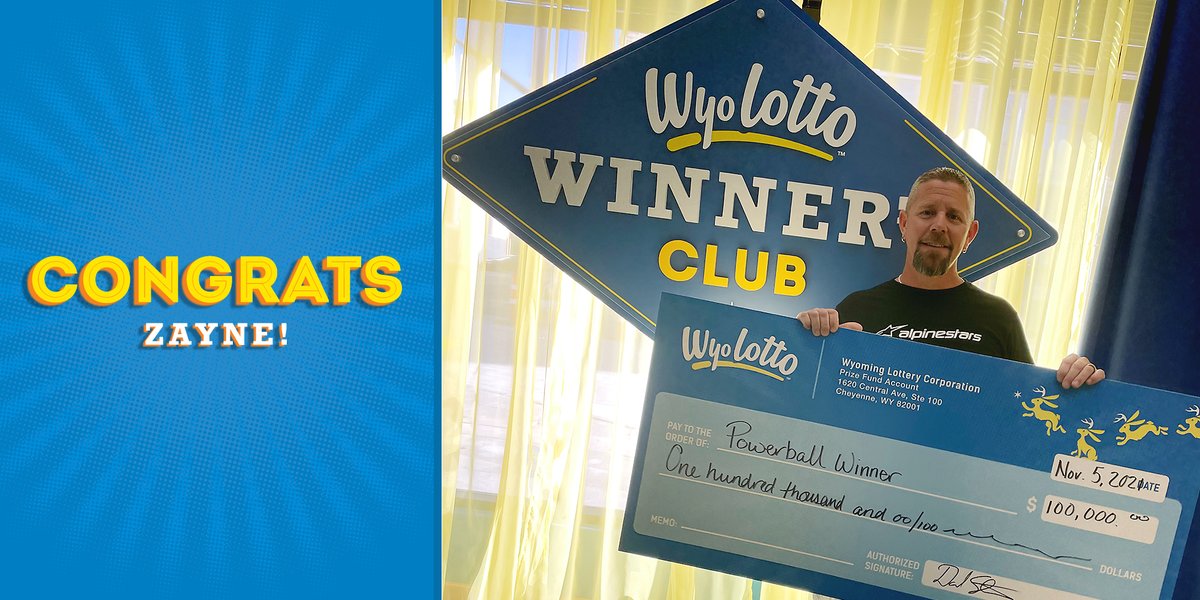 Hey Fans! We had another big WyoLotto winner. Zayne won $100,000 on a Powerball ticket. And...he is one of four WyoLotto Powerball winners to take home that much dough in 6 months. Take a look at the $200 million jackpot! Juuuuust Maybe, you could be next! https://t.co/J4UbiVTgCS