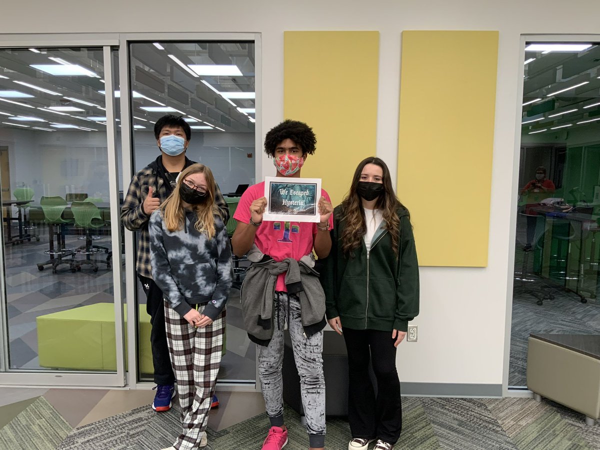 clplibrarylady's tweet photo. Awesome escape room fun with Mrs Johnson’s English classes! https://t.co/MB5KbkTesH