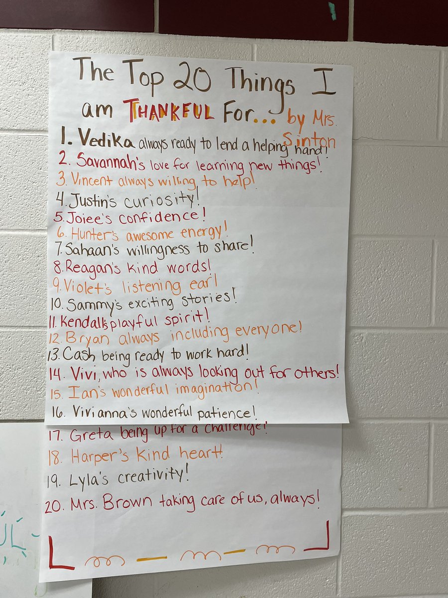 Love this!!!🧡 <a href="/Mrs_Sinton/">Mrs. Sinton</a> #thankful #GVFeeling