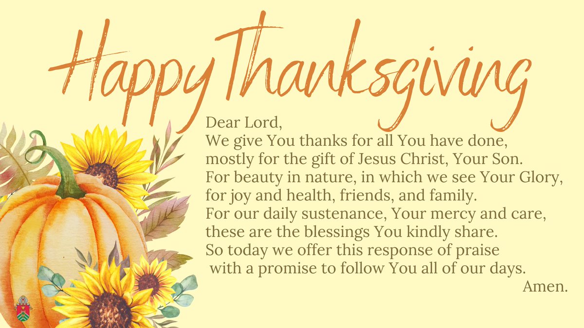 DWC1850's tweet photo. Thanksgiving blessings to you and yours.
Blessed be God, forever! https://t.co/5rv7QFonS4