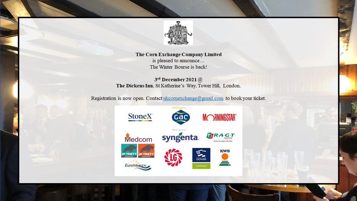 2 weeks to go until the Winter Corn Bourse!