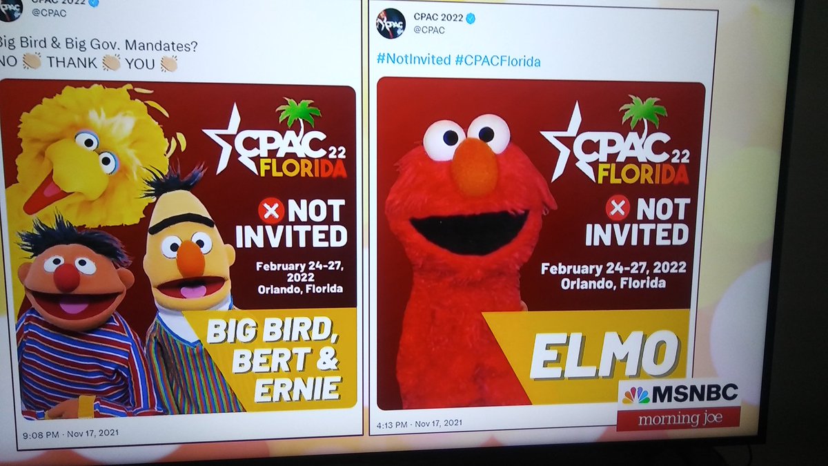 mawesten321's tweet photo. CPAC, (Christians that they are <ahem>) have a new mission: Defund PBS because of the new Asian American Muppet.

I kid you not.
#MuppetMadness https://t.co/A008jjGGkv