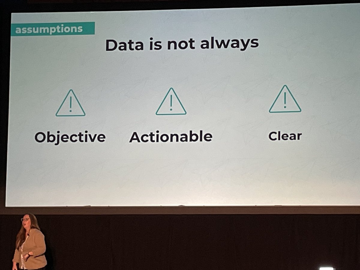 davidBwatkins's tweet photo. Check your bias and know your context when evaluating your #emailmarketing campaign data. Remember there are real people behind your data says Emily McGuire @flourishandgrit #DSRAL https://t.co/kfeUUvw589