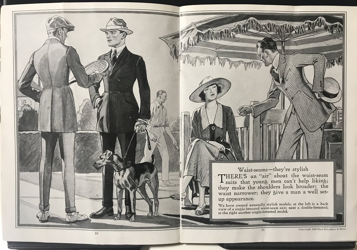もびさんからハートシャフナーのスタイルブックを譲ってもらったよ✨✨103年前の紳士のオシャレ最先端、イラストレーションもとっても素敵です✨✨(もびさんのカードもすごくきれいだ〜‼️) 
