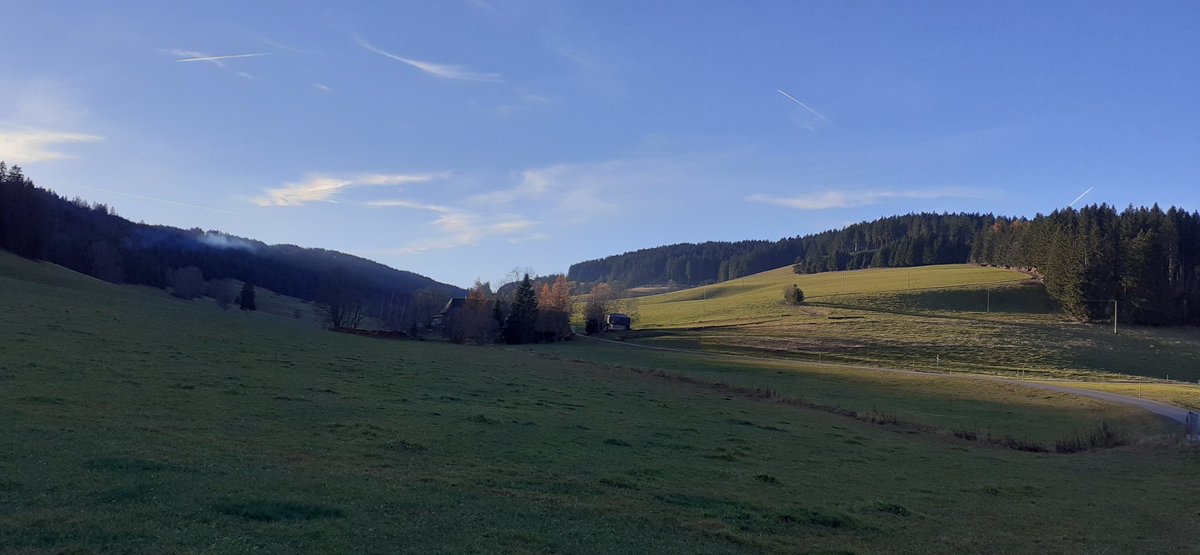 frauhasenklee's tweet image. Auf dem Rückweg vom Wocheneinkauf. Auch jetzt im #Spätherbst, noch ohne Schnee, ist unser Jostal reizvoll.
#Hochschwarzwald 🌲🍂🌲🍁