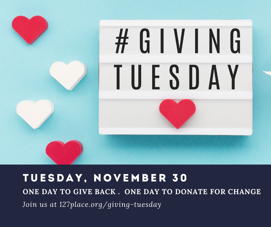 127Place's tweet image. Giving is one hallmark of a life shaped by Christ. We give because we know that God is the giver of all good gifts, the provider of all we have, &amp;amp;we can trust God for the future. Please consider blessing others in a way that feels right for you.  
127place.org/giving-tuesday…