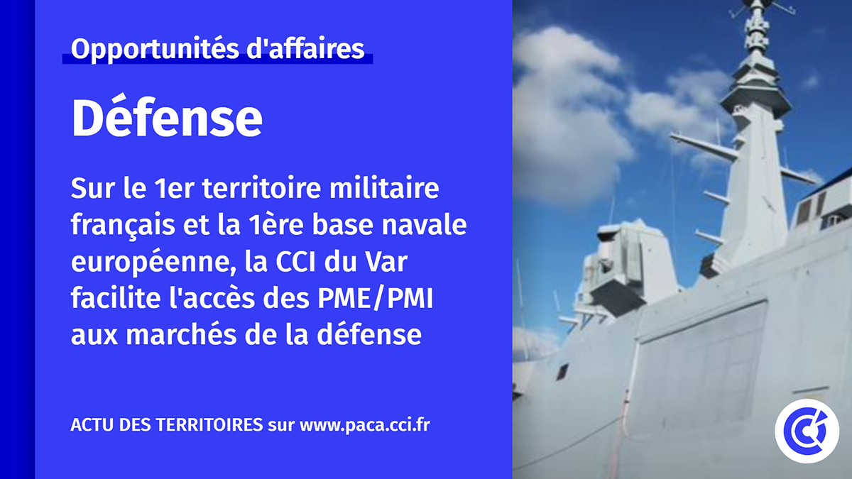 cci_paca's tweet photo. #VendrediLecture #BusinessLocal
1er dépt. militaire de France, 1ère base navale d'Europe, #territoire riche d'opportunités d'affaires sur le marché de la #défensenationale, c'est...? Le #Var oui ! ACTU @CCIduVar avec @Armees_Gouv @System_Factory_ : https://t.co/MVJ4m03EKf https://t.co/dC4gIQEjZq