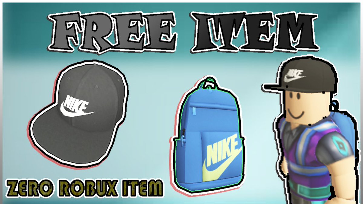 CookieplayzRob7's tweet photo. HI TO ALL... HERE I AM AND THIS TIME I COME WITH 2 MORE FREE ITEMS...
VIDEO NAME.- FREE NIKE ITEMS! HOW TO GET NIKE HAT AND BACKPACK...#ROBLOX.
VIDEO LINK.- https://t.co/rBdJpITg3U

#RobloxStatus #robloxisdown #RobloxDev #Roblox #robloxart #RobloxDown #RobloxUGC #RobloxArsenal https://t.co/k74QVtdo3T