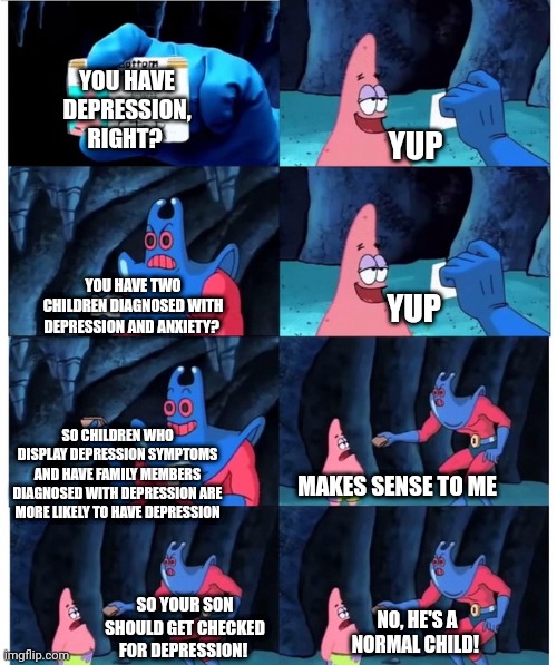 This is documentation of every conversation I have with my Dad about my little brother's mental health