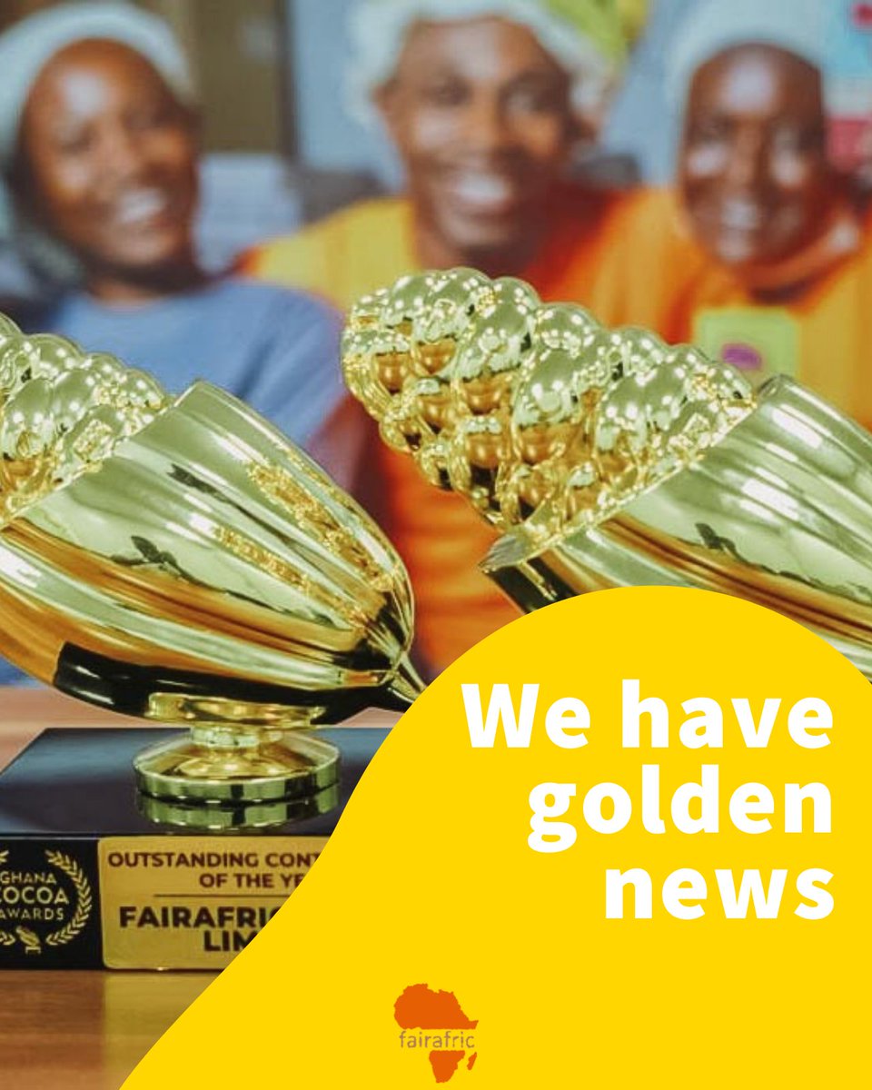 We did it 🎉
We were awarded two gold prizes at this year's Ghana Cocoa Awards for our contribution to value creation 🏆 We won in two categories, Value Addition and Outstanding Contribution! Yeahhhh!!! This is just the beginning #chocolaterevolution