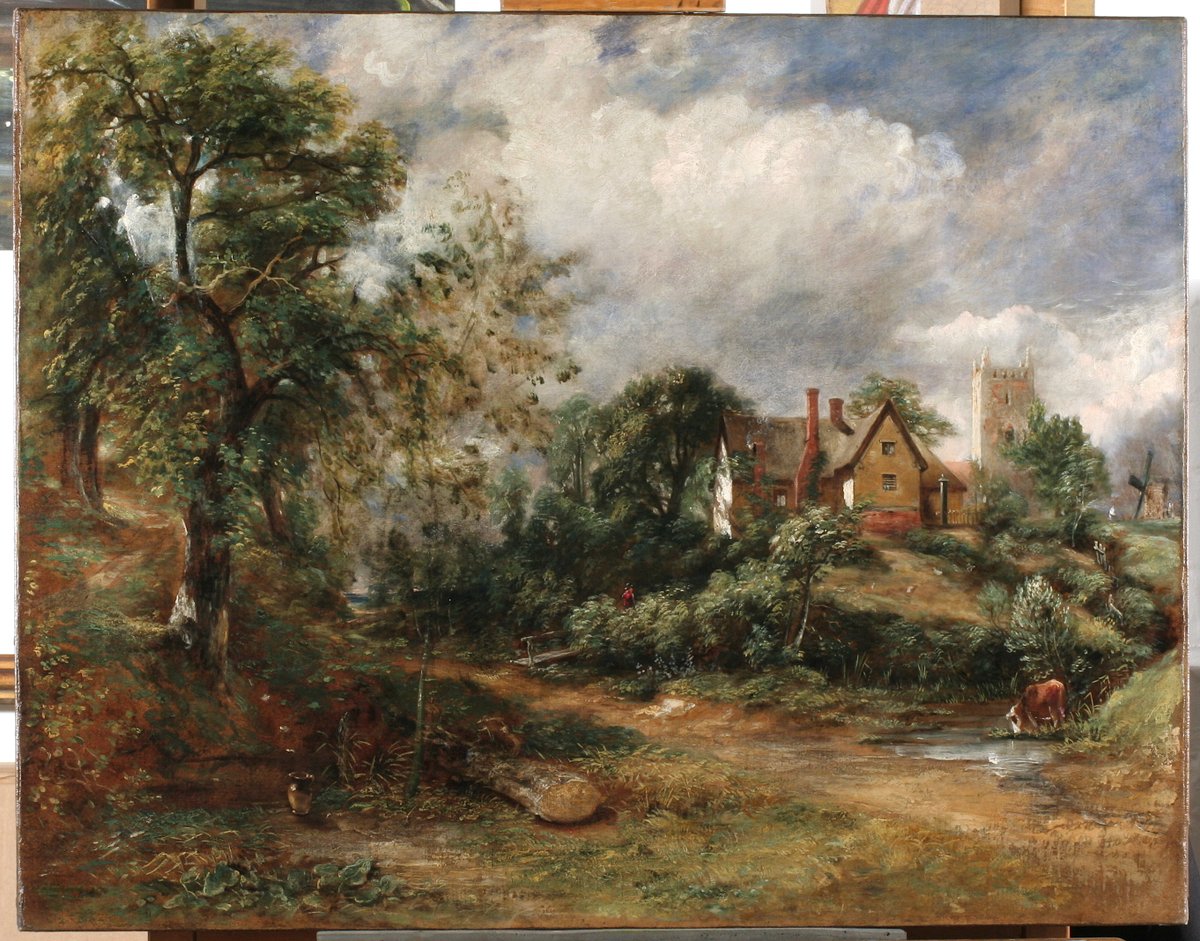 MsConstable's tweet image. Revealed at last! Constable&apos;s Study for The Glebe Farm c.1828. My detailed essay can be accessed here sothebys.com/en/the-glebe-f… @LoveConstable @Sothebys @IconPaintings  @Conservators_uk @BAPCR1943 @JohnConstableRA   @AICCM_OZ @TheArtsSociety_  #technicalarthistory #thisiswhatwedo