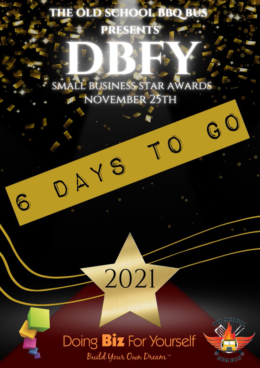 🤩💕🍾🍹 Excited!!  This is going to be one hell of a night! <a href="/yellowbusbbq/">TheOldSchoolBBQBus</a> <a href="/VAServicesBecci/">VAServices</a> Next level networking! End the year on a high! Tickets still for sale so not too late to join us eventbrite.co.uk/e/dbfy-small-b…

#dbfystarawards #dbfycelebration #nighttoremember #oldhambusiness