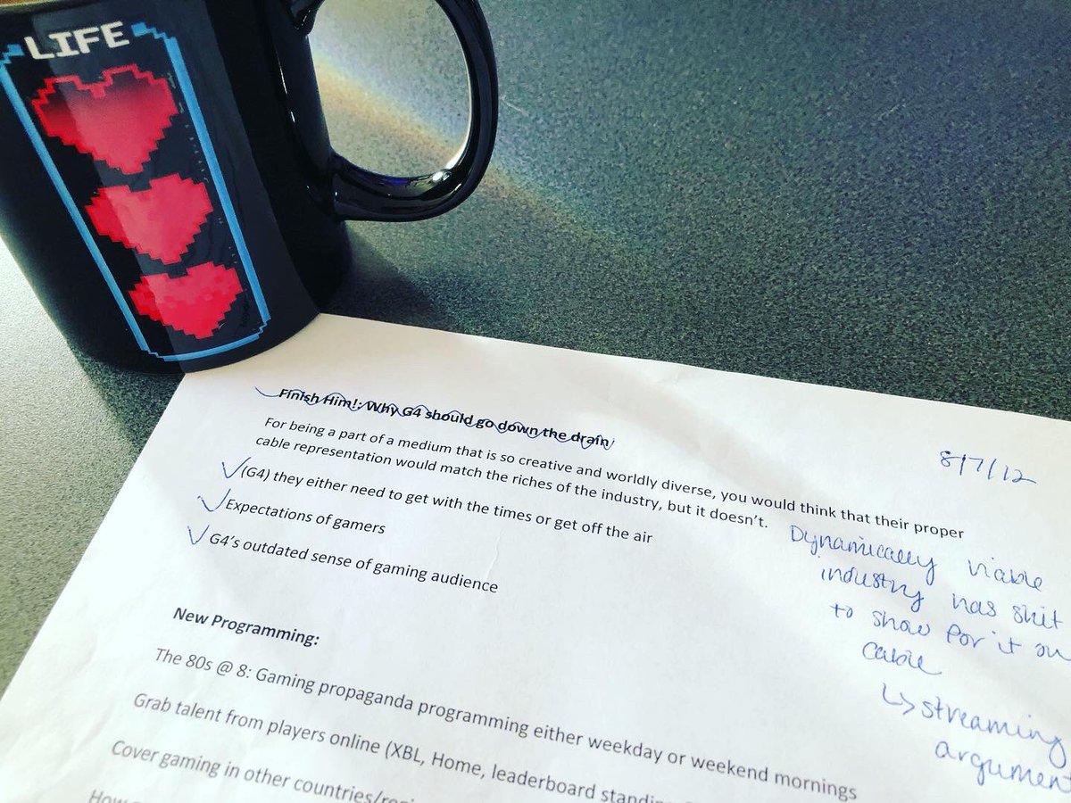 TokenAttraction's tweet photo. #funfindfriday

Young me had big feels on G4 back in 2012 😂 Featured is my drafted business plan to Comcast to either fix the programming or kill off the channel. Surprised that it met my list of demands 🎮🕹👴👨‍🚀

@G4TV #g4 #weneverstoppedplaying @AdamSessler @Attack https://t.co/tJXPPG7deK