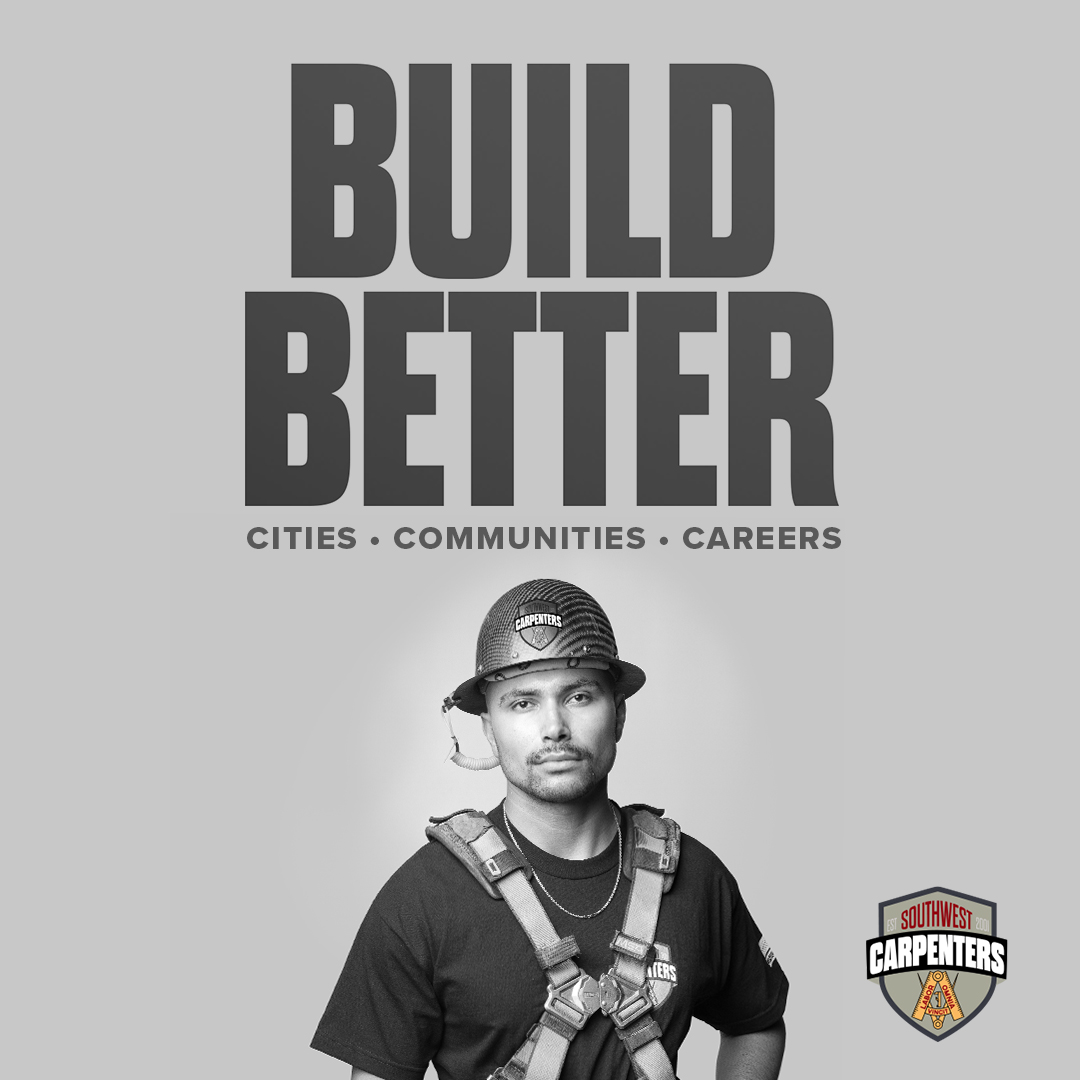 WSCarpenters's tweet image. Skilled, union jobs have the power to build stronger communities, driving hope and economic security across the Southwest.

Learn more at swcarpenters.org/buildbettercom…. 

#SWCarpenters #BuildBetter #UnionCarpenters #Union #Careers #Communities #Carpenters #SouthwestCarpenters