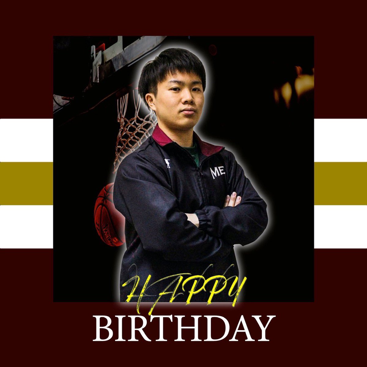 meikei2010's tweet photo. HAPPY BIRTHDAY!!

10/27

3年　八木　俊蒔 学生コーチ

岡山商科大付属高校出身　

誕生日おめでとう！！

名古屋経済大学バスケ部 インスタグラム✨
@meikeibasket.2010 

#学生コーチ
#バスケットボール🏀 
#大学バスケ 
#インカレバスケ
#名古屋経済大学 
#名古屋経済大学バスケットボール部 https://t.co/nxjrqYHNdl