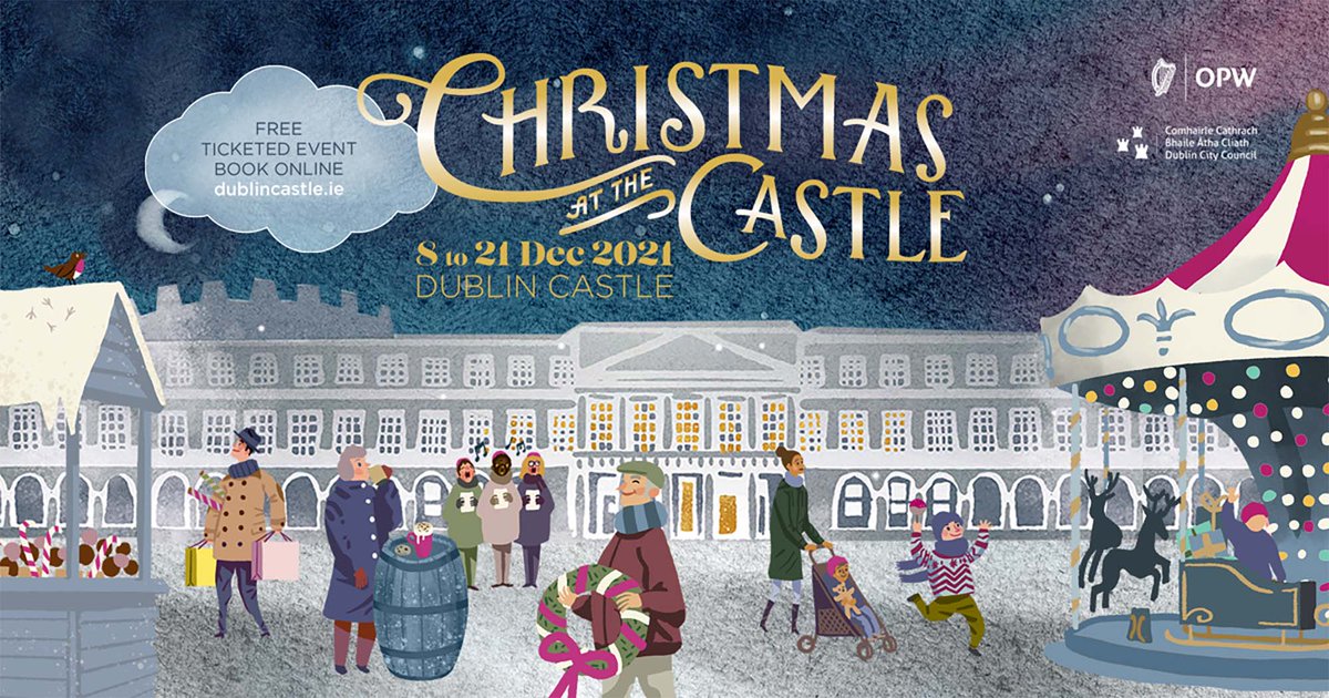 Dublin Castle is delighted to announce that the 2021 Christmas market will be taking place from the 8th to the 21st December!

Tickets are FREE but limited - please book them here! 

Looking forward to seeing you!

dublincastle.ie/christmas-at-t…
#winterindublin #visitdublin