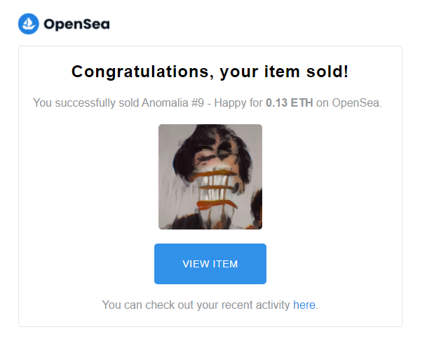 &lt;&lt; HAPPY was SOLD!!! &gt;&gt;

What a week!!! "Happy" is an art of the Anomalia Genesis Collection and was sold today. If you want to know more about this collection:

opensea.io/collection/ano…

#nft #cryptoart #art #nftcollectors
