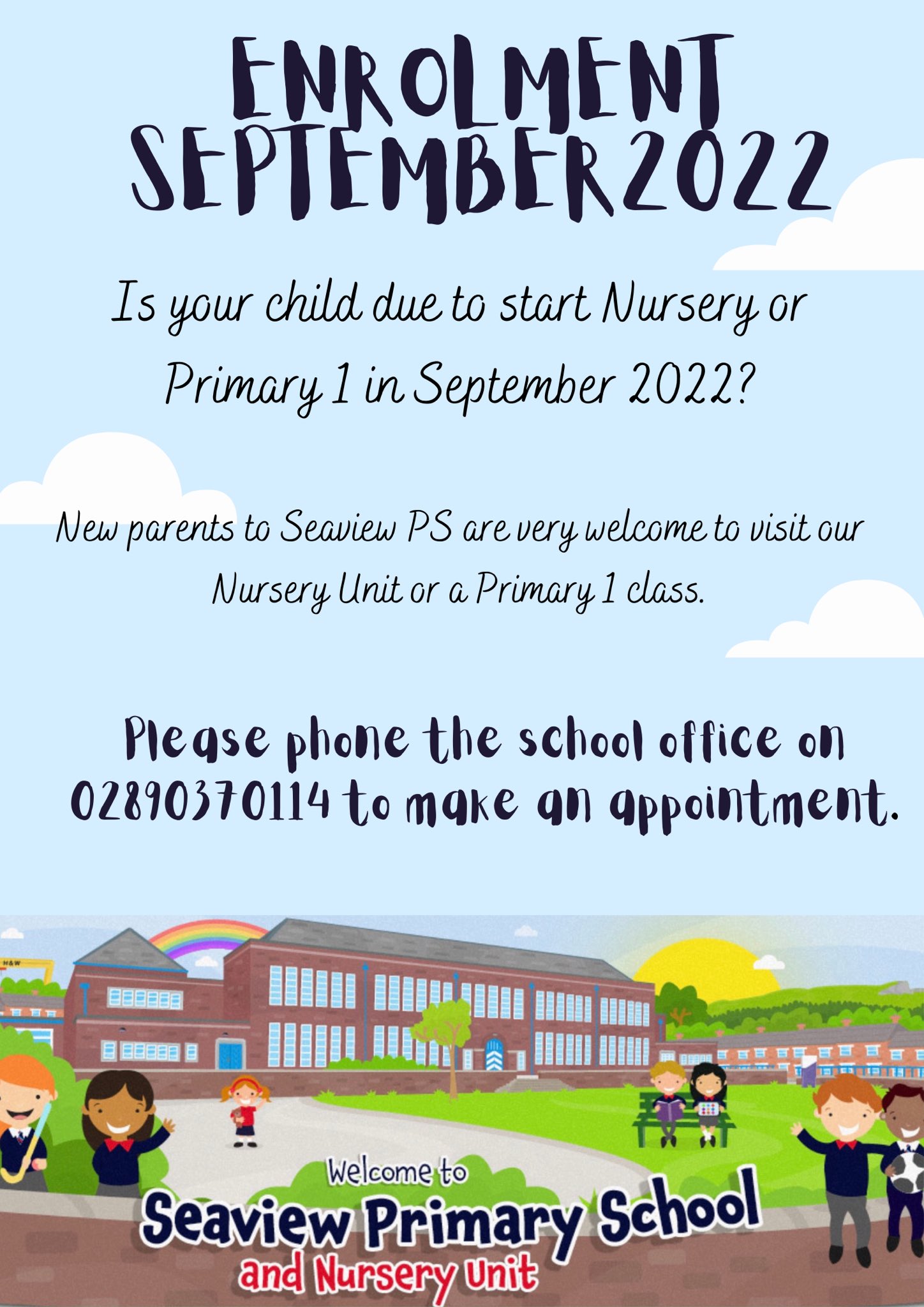 Seaview PS and NU on Twitter "Please ring the school office to make an
