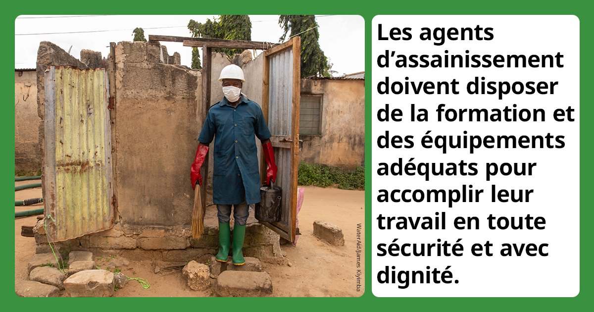 Les agents d’assainissement doivent disposer de la formation et des équipements adéquats pour accomplir leur travail en toute sécurité et avec dignité. 

#WorldToiletDay #TalkToilets #Toilets4All #WaterAidNiger