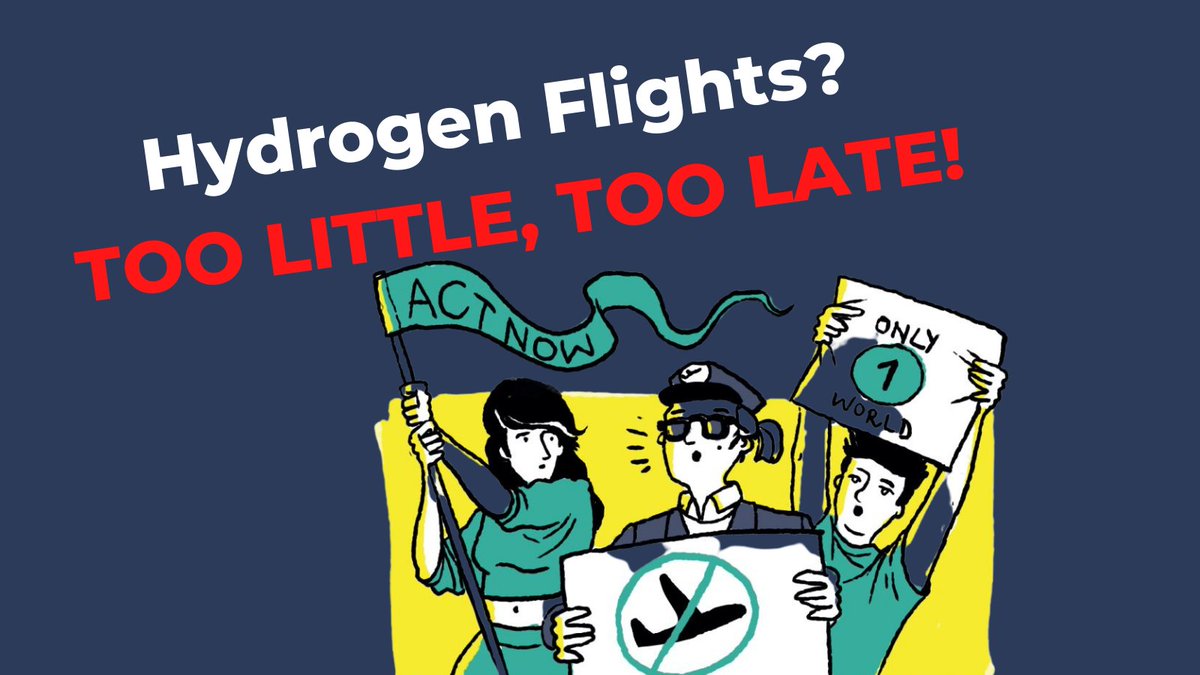 StayGroundedNet's tweet photo. 🤞What the aviation industry tells us: We'll soon be flying on #hydrogen
😕What it doesn't say: Hydrogen aircraft will not be available for decades - if ever. But we must #ReduceAirTraffic & its emissions now to tackle the climate crisis!
✅Learn more: https://t.co/0NDQWusYMI https://t.co/ar4xRa3zYI