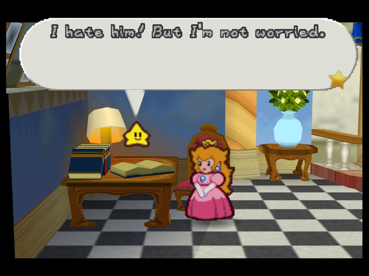 PaperMarioLog's tweet image. I'm so mad I can barely write! "Ohh, I'm Mario, I'm so big and strong and good and helpful..."
I hate him! But I'm not worried.