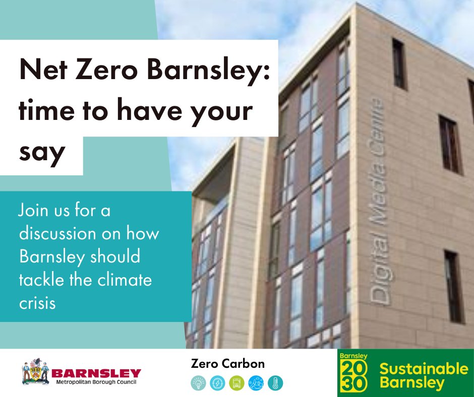 BarnsleyHousing's tweet photo. Have you had your say on climate action in Barnsley yet?

Join the conversation on our online platform and let us know what you think. 

Visit https://t.co/6j5qKLamgV  to get started

#sustainablebarnsley https://t.co/wpgTS8h9h9
