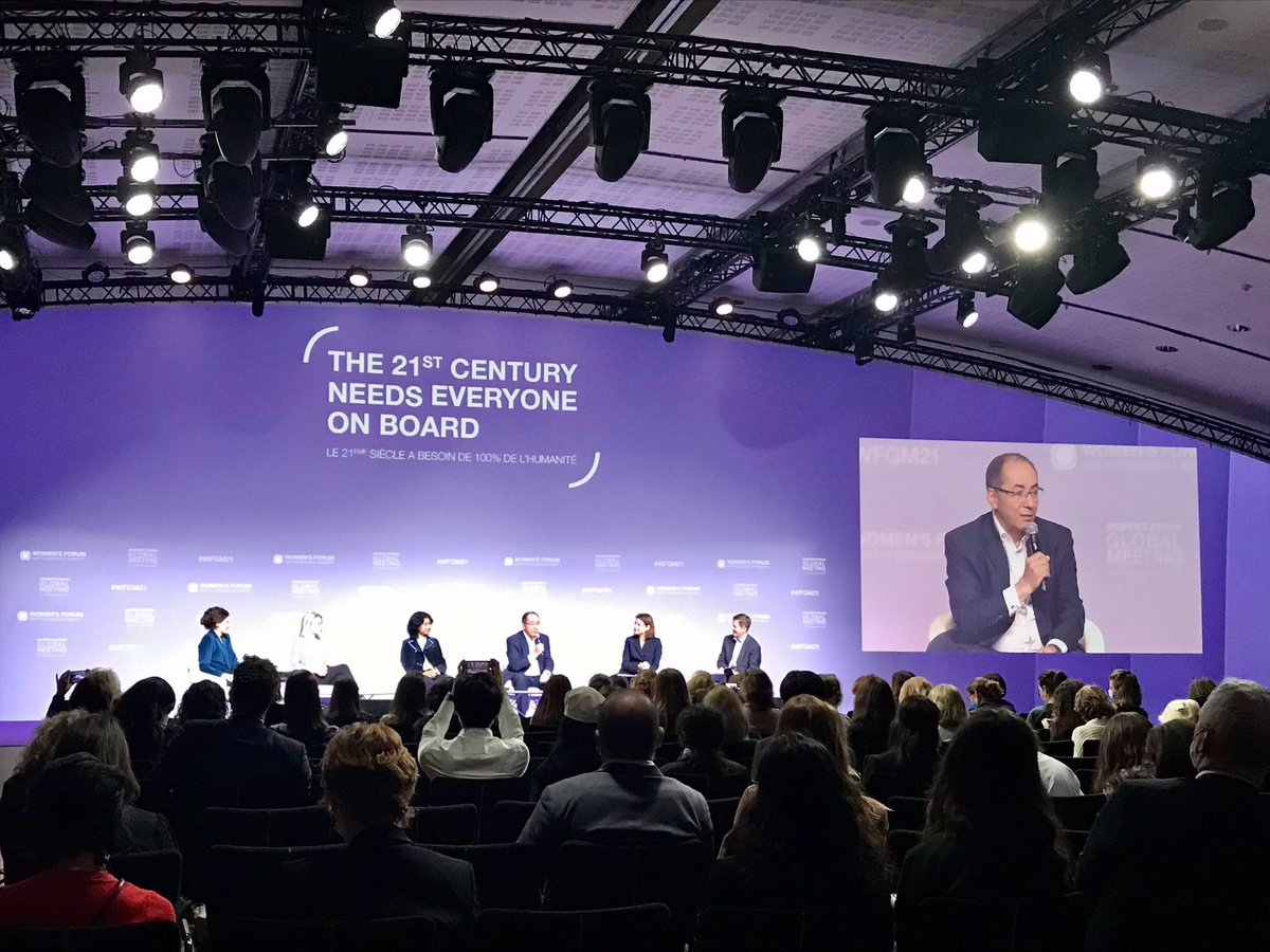 More women to recruit in the #tech industry - a panel at <a href="/Womens_Forum/">Women's Forum for the Economy and Society</a> with @GAVGANiBernard from <a href="/BNPParibas/">BNP Paribas Group</a> « building an inclusive future with technology and skills »
#genderEquality, #women4AI, #women4stem