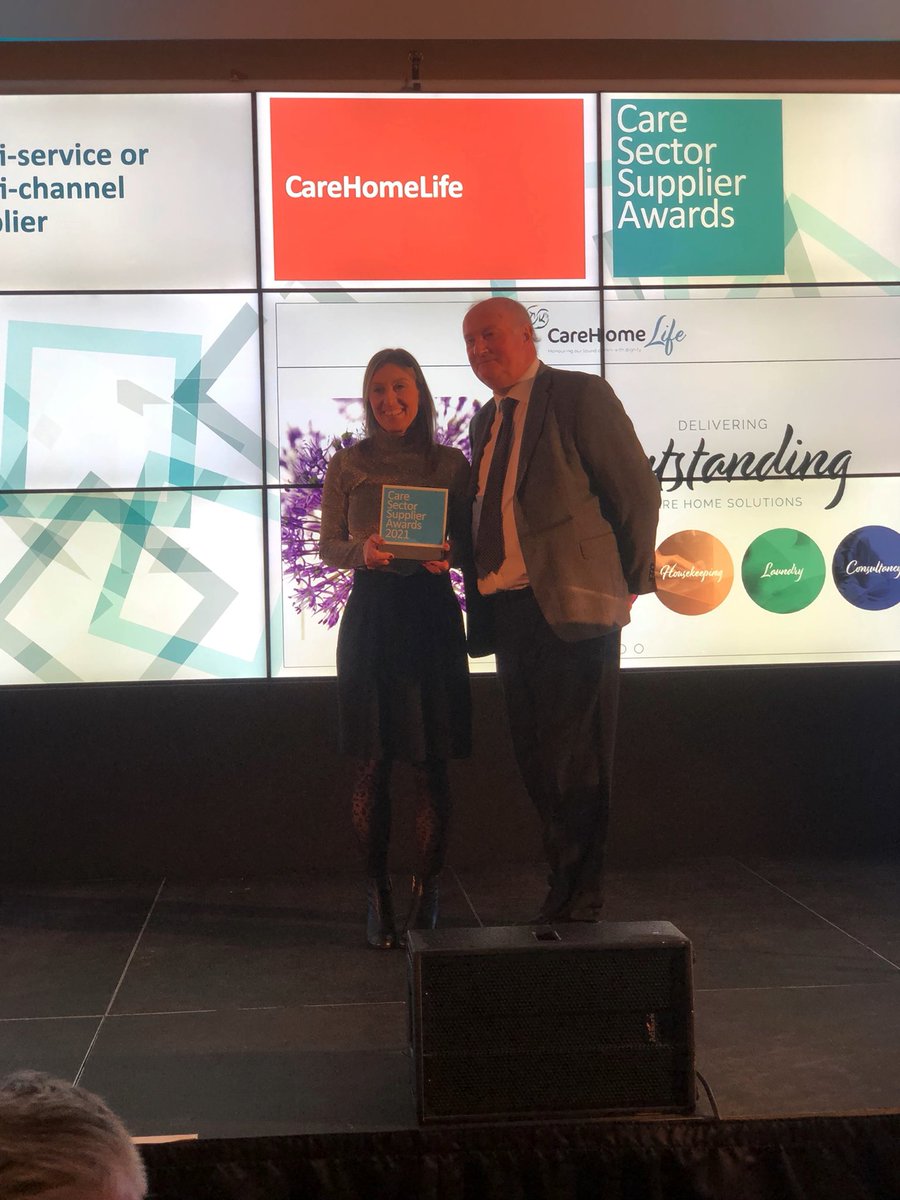 CSSAwardsUK's tweet photo. The WINNERS of our ‘Multi service or multi channel provider’ category goes to the outstanding @carehomelife1. Making them winners of 2 different categories! What an achievement. https://t.co/JaRii9nxED