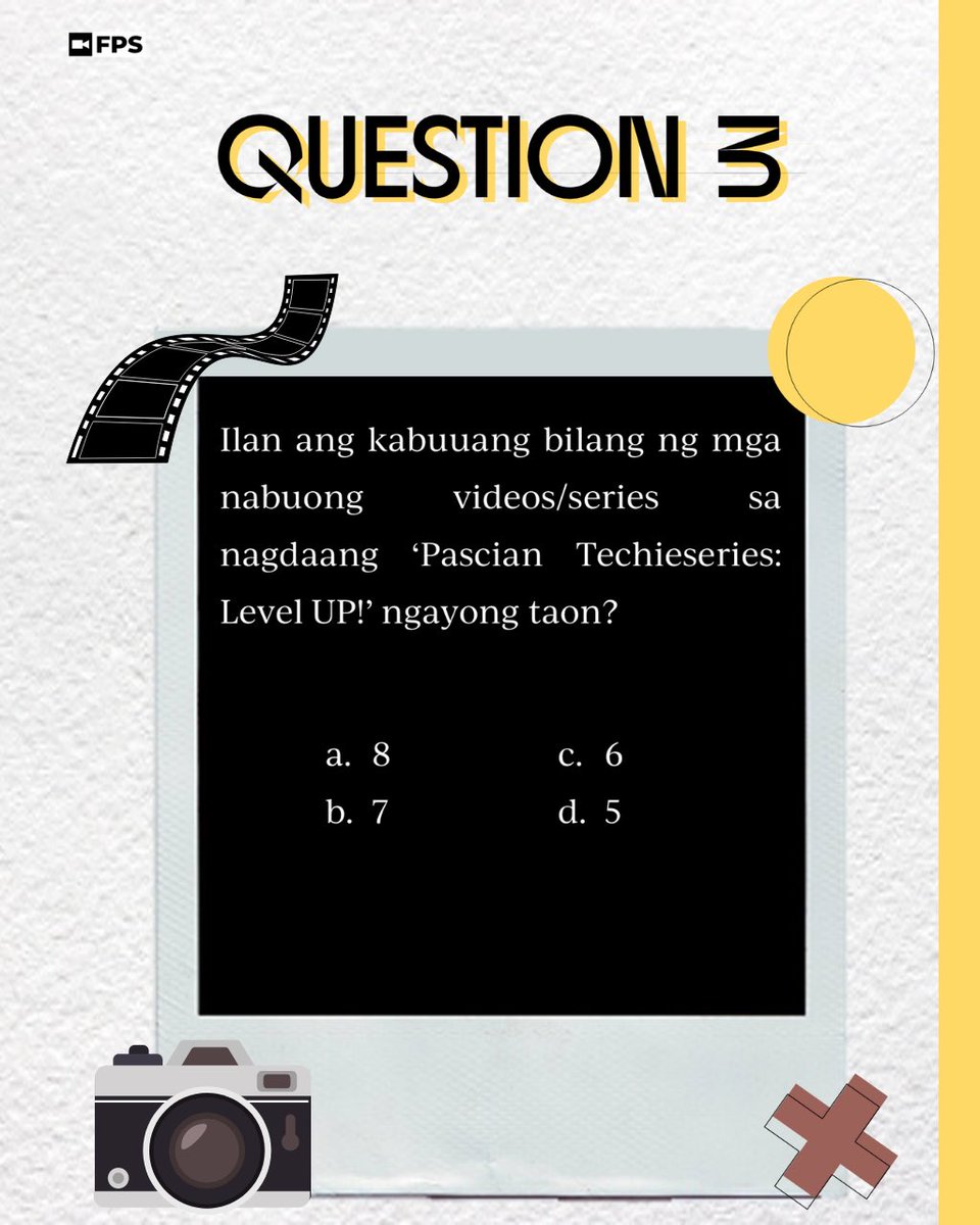 FPS_pcshs's tweet photo. [ GAME 3 ] LEVEL UP !!! 🤩🌟

For our third (and last 🥲) question, tignan natin kung sino talaga ang sumubaybay sa Pascian Techieseries: Level UP this year! Uy, last na toh! Make this one count by quote retweeting or sharing with your answer. FIRST THREE gets the charm! 🏃🏃🏃 https://t.co/uv1bG73aDk