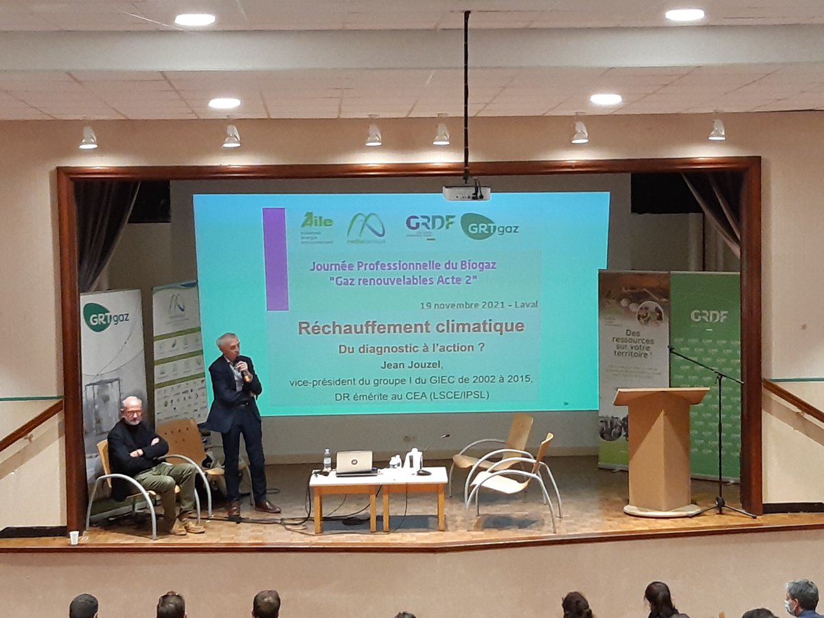 🌿Journée professionnelle du #Biogaz
Afin de rendre compte de l’essor de la filière des gaz renouvelables les acteurs des territoires bretons et ligériens ont organisé une journée d’échanges avec la présence de <a href="/JouzelJean/">Jean Jouzel</a> climatologue
#Méthanisation #TransitionEnergétique