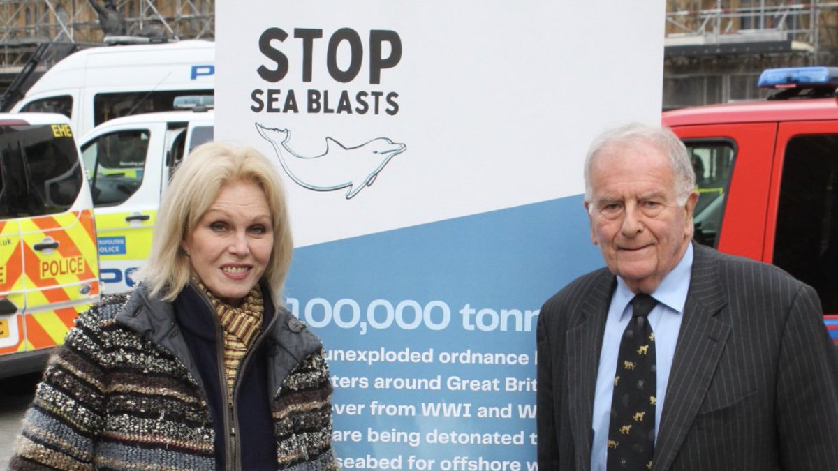 Brilliant to meet <a href="/JoannaLumleyUK/">Dame Joanna Lumley</a>, to help the campaign to <a href="/StopSeaBlasts/">Stop Sea Blasts</a>. 

Their focus is to stop the detonation of  expired bombs at sea as it damages the hearing of our marine life.