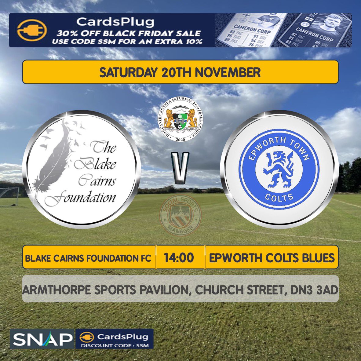 𝙏𝙤𝙢𝙤𝙧𝙧𝙤𝙬! 🗓

🆚Blake Cairns Foundation FC
⏰14:00 KO
📍Armthorpe Sports Pavilion, DN3 3AD

Tomorrow we face Blake Cairns Foundation FC looking to build on a big win last week against Hatfield. #UTB 🔵🔵🔵
