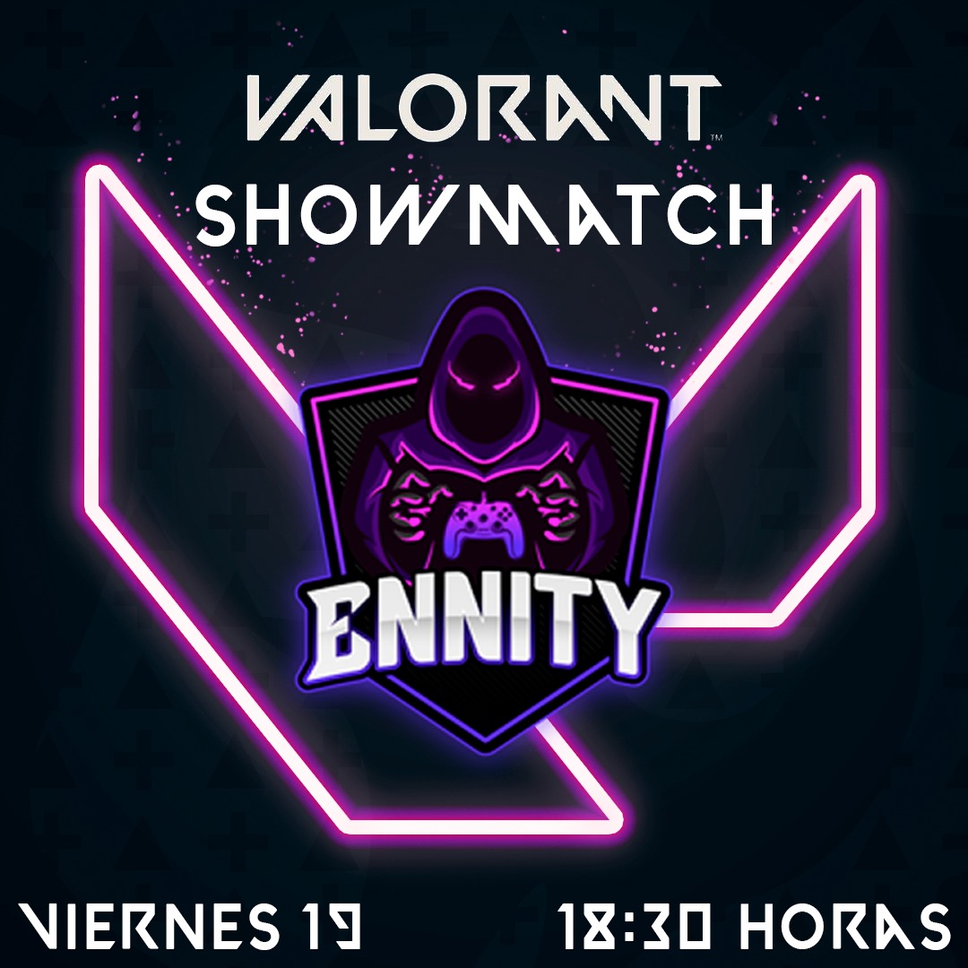 ennitycl's tweet photo. Porque no es suficiente lo vivido de todas las partidas que nuestros streamers juegan cada semana, les traemos este Viernes 19 a las 18.30 (Chile) hrs por nuestro canal de Twitch, un #Showmatch entre algun@s de los integrantes de la familia ENNITY ¡en el juego VALORANT! #Ennity https://t.co/8Uo6kd1QGN