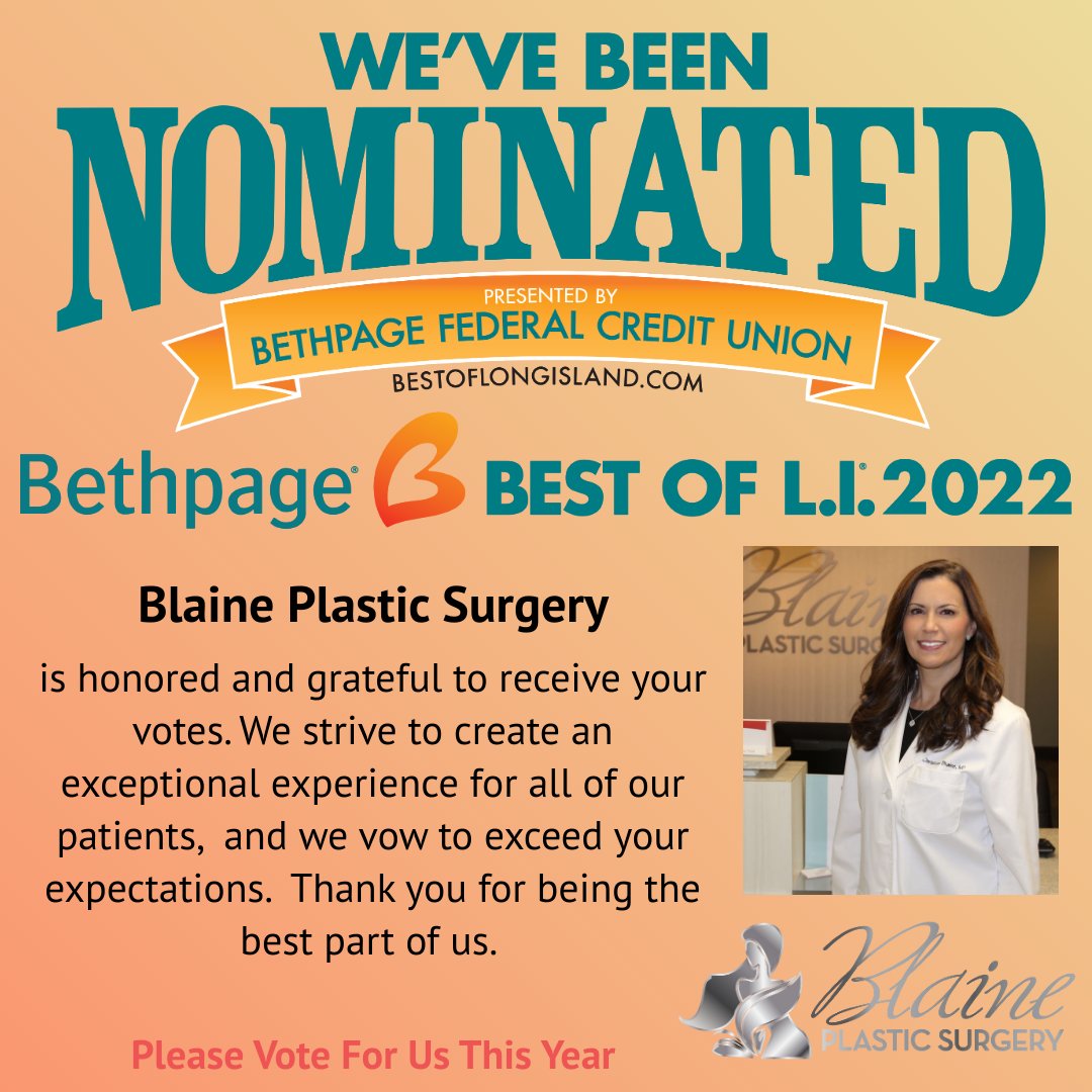 Don't wait, vote today!
#blaineplasticsurgery #bestoflongisland #vote 
bestoflongisland.com/voting/#/galle…