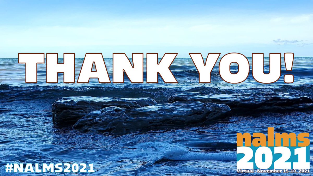 NALMStweets's tweet photo. To our sponsors, presenters, students, host committee, volunteers, workshop organizers, members, & attendees - THANK YOU for coming out to #NALMS2021! A special thanks to our co-host, #OCLWA (https://t.co/ctFUxgGO6q), for helping us organize this event! See you at #NALMS2022! π https://t.co/sqM7VDh5qY