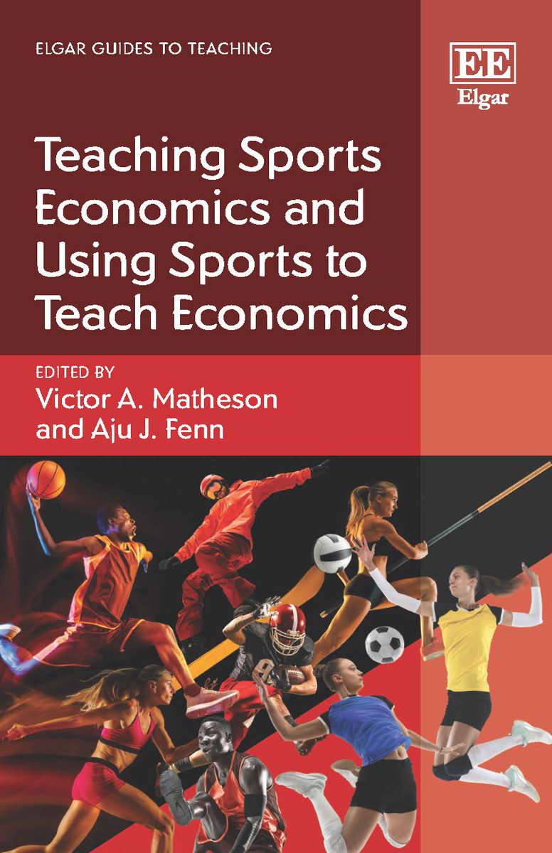 VictorMatheson_'s tweet photo. Not available for purchase until spring, but our first look at the cover. Lots of great contributors! @humphreys_brad @Wootenomics @jillharris @patelnomics @wagesofwins @RodneyFort @JRuseski  @DrAAlBahrani @HohmanJosh @StaceyLBrook https://t.co/Yfadx9yjWr