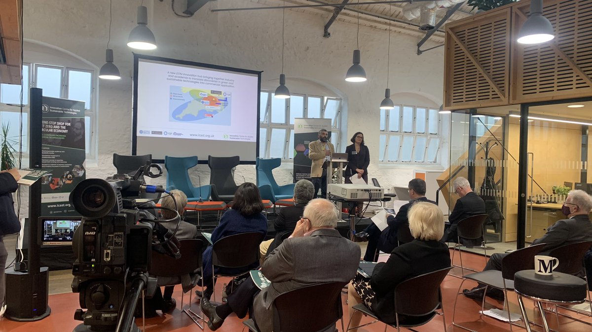 iCASTinfo's tweet photo. It’s fantastic to be able to welcome everyone at our launch event and discuss how we’re going to work together on tomorrow’s innovation in green technologies #netzero https://t.co/pzG9kIHkFK