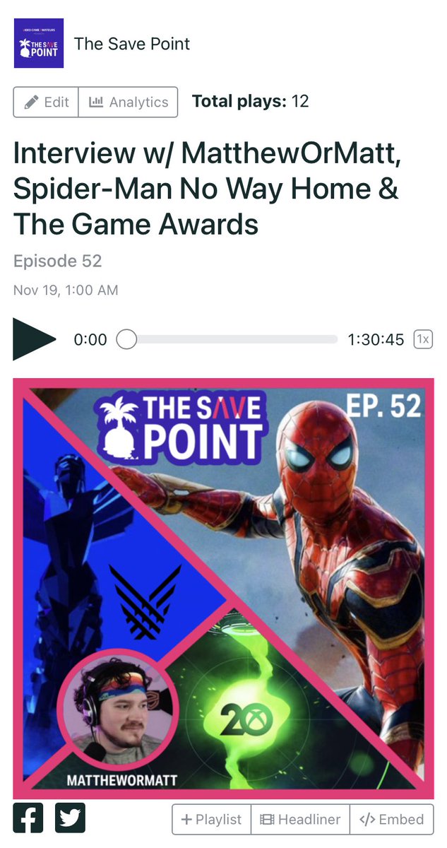 vgamateurs's tweet photo. Whoever already listened to the podcast; y’all are on it!
For those who haven’t, Ep. 52 of The Save Point is live w/ special guest @MatthewOrMatt joining the crew to talk about his #selflessstreaming #SpiderManNoWayHome, #TheGameAwards & more!
Podcast: https://t.co/OBs4pJHMQd https://t.co/Z6C2CVjxjr