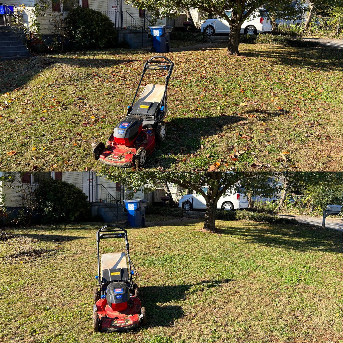 iamrodneysmith's tweet photo. This morning I had the pleasure of mowing Ms. Mckindlys lawn for her . It’s always great seeing her ! Making a difference one lawn at a time https://t.co/pKHI0ojqOC