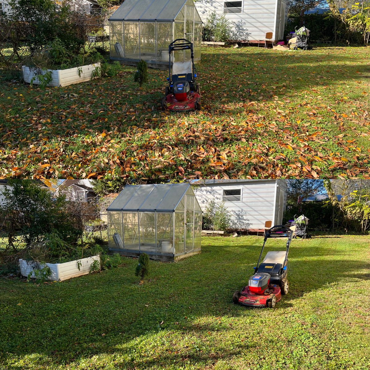 iamrodneysmith's tweet photo. This morning I had the pleasure of mowing Ms. Mckindlys lawn for her . It’s always great seeing her ! Making a difference one lawn at a time https://t.co/pKHI0ojqOC