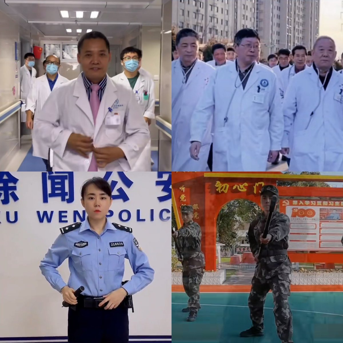 skzlatamproject's tweet photo. El challenge de #Thunderous se volvió a hacer viral en Douyin, esta vez entre el público general.

Desde la semana pasada muchos profesionales como doctores, bomberos y policías se han unido al trend.

#StrayKids #스트레이키즈 @Stray_Kids https://t.co/0hck1SAERE