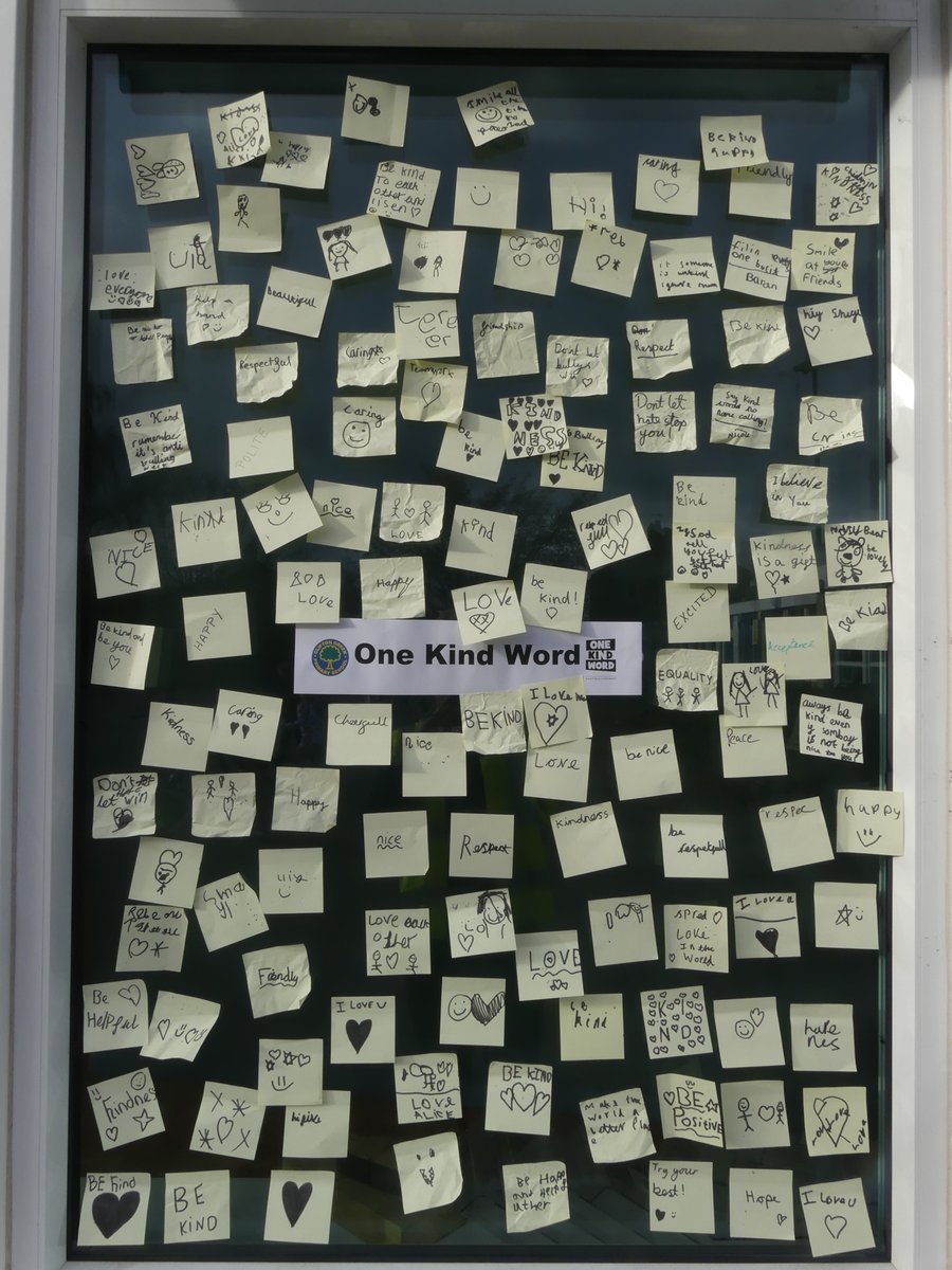 cliftongreenps's tweet photo. As we have reached the end of #AntiBullyingWeek, our students today have put what they have learnt this week on our window to showcase what they would like to hear from each other, and to move towards a more inclusive and positive world.  #AntiBullyingWeek #GGPS #Betterneverstops https://t.co/r910pwsjJs