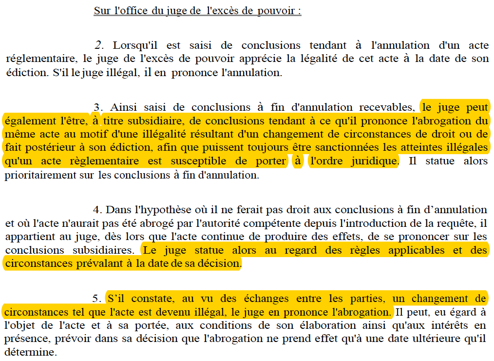 N_Hervieu's tweet photo. Contentieux administratif : Par un arrêt de Section, le @Conseil_Etat apporte d'importantes précisions sur l'office du juge de l'excès de pouvoir.

Devant ce juge (saisi d'un recours en annulation), les conclusions tendant à l’abrogation d’un acte administratif sont recevables. https://t.co/NnKMcDlYo2