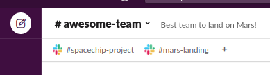 javespi's tweet photo. Are you tired of having Slack channels with names you don't remember?

Lifehack: Use bookmarks to organize them 🤯

In your team's channel, link all project channels. In each project channel, link the team channel. Everything is self-discoverable! 💅

https://t.co/Gxms7Lx9YK https://t.co/gOQKMV5eOa
