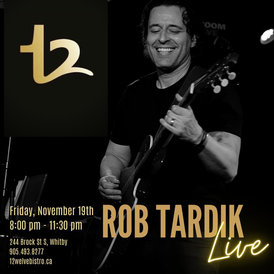 RobTardik's tweet photo. Music moves people... join me at Whitby's newest place for delicious culinary delights with some cool ambience! @12welveBistro #Whitby #livemusic #FridayVibes https://t.co/1OtHwX8GFp