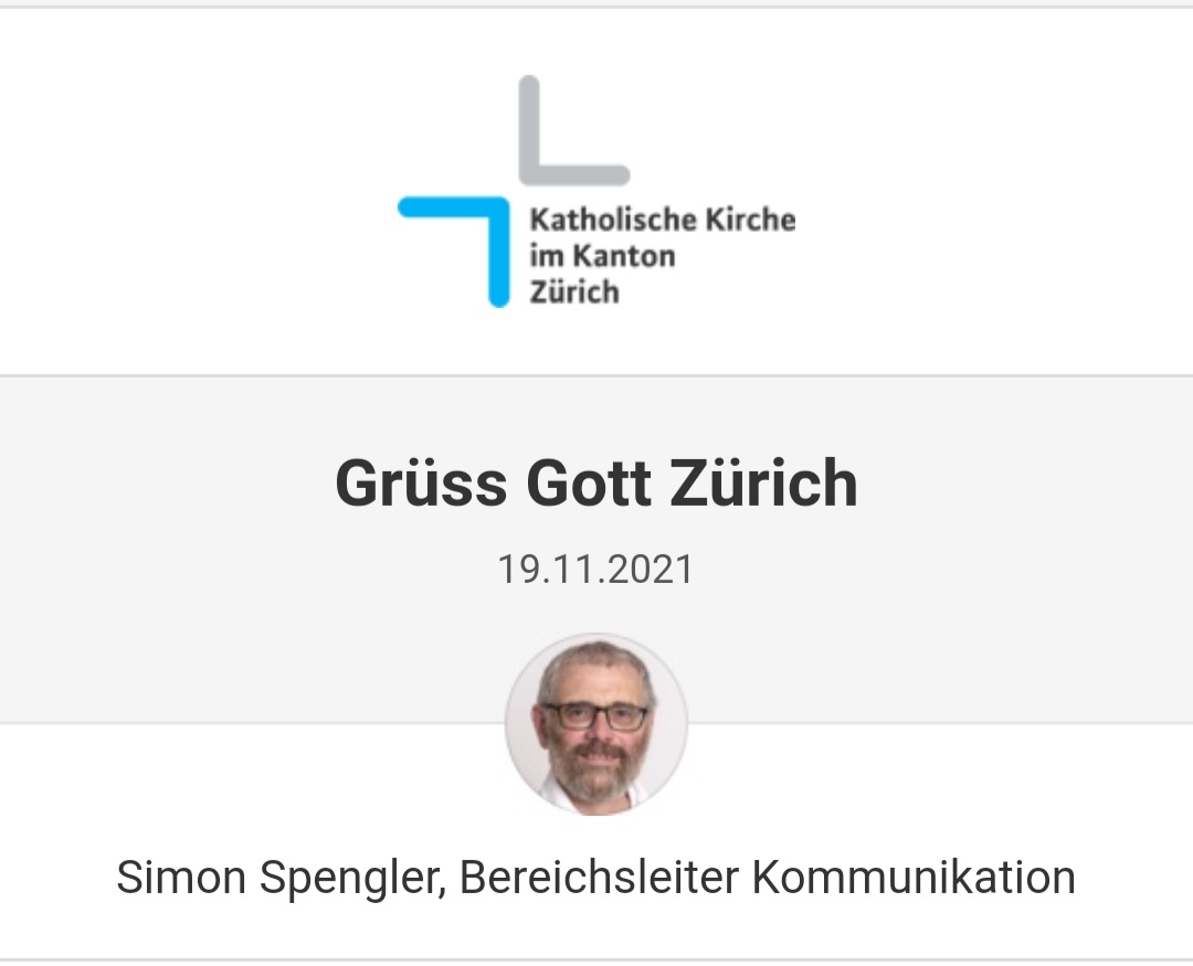 Grüss Gott Zürich!
Unser freitäglicher Newsletter - heute mit Gedanken zum Wagen und Entdecken von Neuem.
Wir wünschen euch einen gesegneten Sonntag!