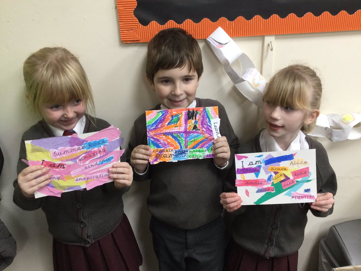 ThomasYear2's tweet photo. As part of #AntiBullyingWeek we talked about using kind words. We had a list of kind words and we chose one to give to our friends. We then created a collage. #gstceart #gstcepshe #onekindword https://t.co/0pwcsTJXRK