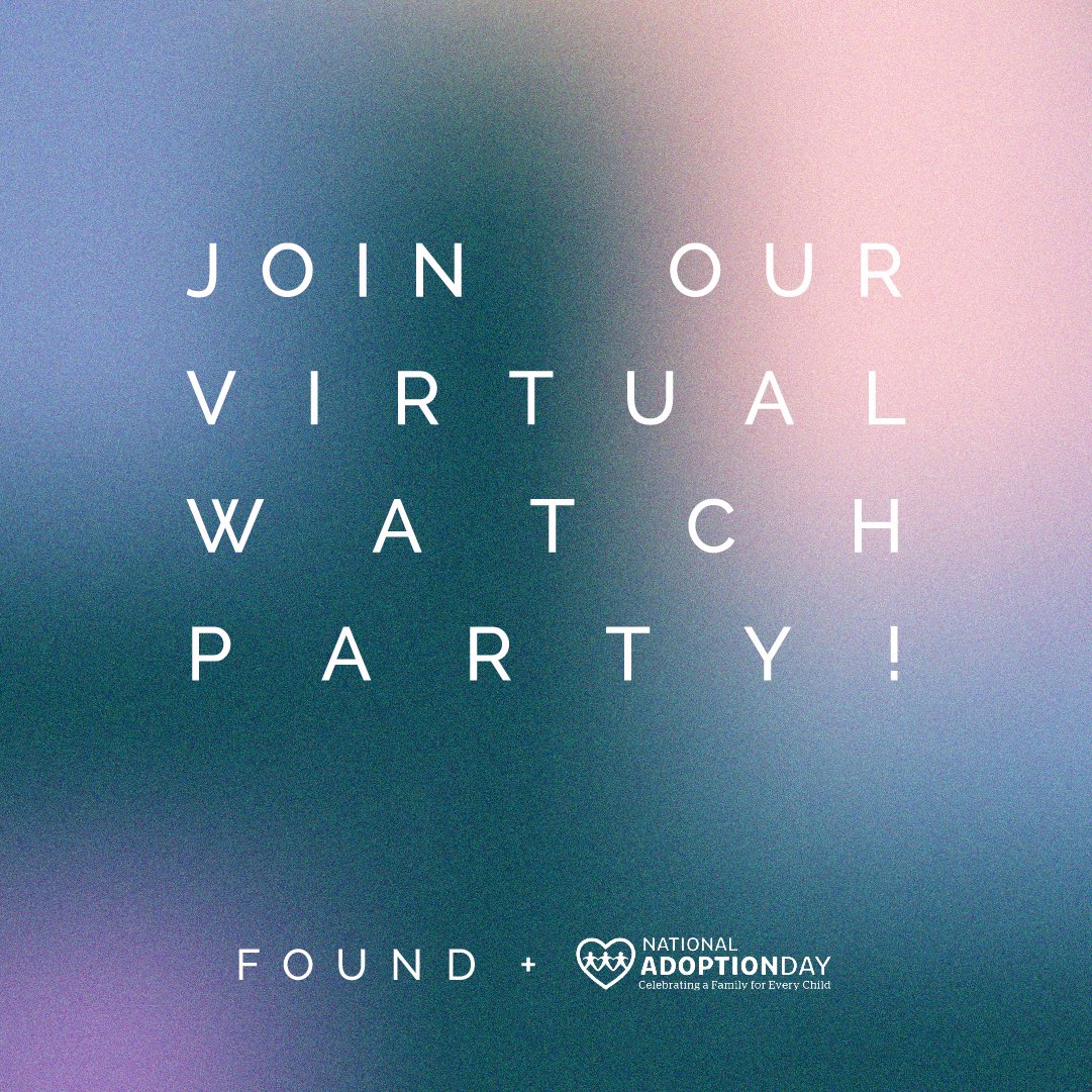 found_the_doc's tweet image. Join FOUND for a Virtual Watch Party of the film this National Adoption Day: Saturday, November 20. Share your reactions and join a national conversation about the film! Watch: bit.ly/found_film @natadoptionday @Netflix @NetflixFamily #FOUNDNetflix #NAAM21